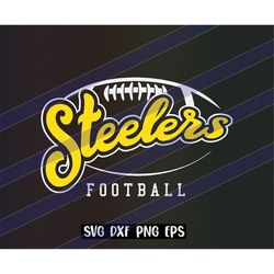 Steelers Football svg dxf png eps cricut cutfile school football cheer logo