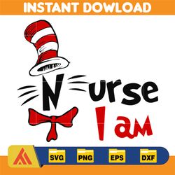 Dr.Suess Svg, Dxf, Png, Dr.Suess book Png, Dr. Suess Png, Sublimation, Cat in the Hat cricut, Instant Download (22)