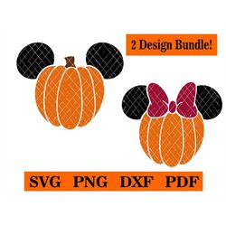 Autumn Pumpkin 2 Design Bundle!  svg-png-pdf-dxf