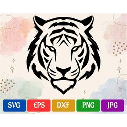 Tiger SVG | High-Quality Vector Cut file for Cricut | svg - eps - dxf - png - jpg | Silhouette Cameo | Cricut Explore