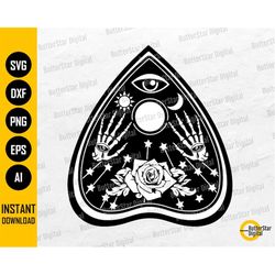 Ouija Planchette SVG | Ouija Spirit Board Game SVG | Cricut Cutting File Silhouette Printable Clipart Vector Digital Dow