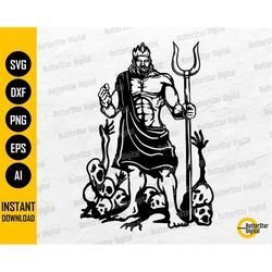 Hades SVG | Pluto SVG | God Of Underworld SVG | Greece Roman Olympian Deity Titan | Cut File Cuttable Clipart Vector Dig