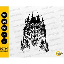 Wolf Claws Scratch SVG | Wild Animal T-Shirt Decals Sticker Graphics | Cricut Cutting Files Silhouette Clipart Vector Di