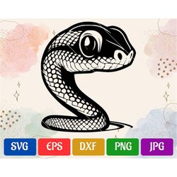 Snake | High-Quality Vector | svg - eps - dxf - png - jpg | Cricut Explore | Silhouette Cameo