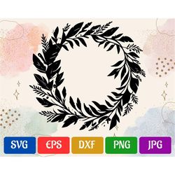 Wreath SVG | High-Quality Vector Cut file for Cricut | svg - eps - dxf - png - jpg | Silhouette Cameo | Cricut Explore