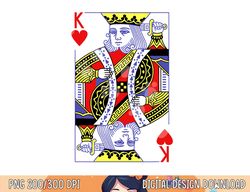 King Of Hearts Royal Flush Costume Halloween Playing Cards png, sublimation copy