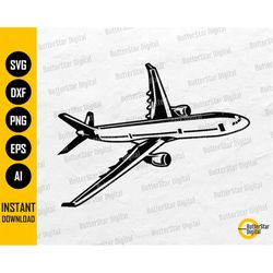 Plane SVG | Aircraft SVG | Pilot SVG | Travel Svg | Flight Svg | Cricut Cut Files Silhouette Cuttable Vector Clipart Dig