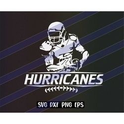 Hurricanes Football svg dxf png eps cricut cutfile school cheer team Spirit logo