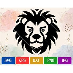 Lion SVG | High-Quality Vector Cut file for Cricut | svg - eps - dxf - png - jpg | Silhouette Cameo | Cricut Explore