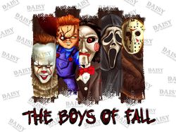 The Boys of Fall- Horror Films - Jason - Freddy - IT - Scream - Halloween - PNG