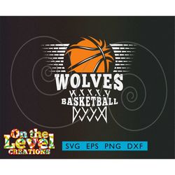 Wolves Basketball instant download cricut cutfile PNG svg dxf eps vector file logo