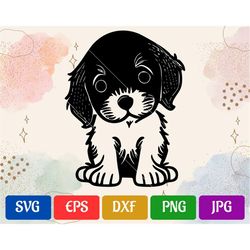 Puppy | svg - eps - dxf - png - jpg | High-Quality Vector | Silhouette Cameo | Cricut Explore