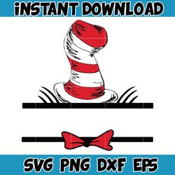 Dr.Suess Svg, Dxf, Png, Dr.Suess book Png, Dr. Suess Png, Sublimation, Cat in the Hat cricut, Instant Download (64)