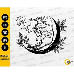 cannabis reindeer svg | smoke marijuana svg | pot weed t-shirt vinyl graphics | cricut silhouette printable clip art dig