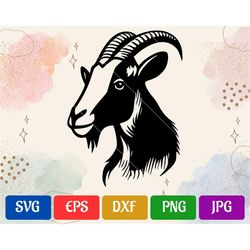 Goat | svg - eps - dxf - png - jpg | High-Quality Vector | Cricut Explore | Silhouette Cameo