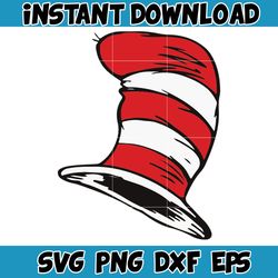 Dr.Suess Svg, Dxf, Png, Dr.Suess book Png, Dr. Suess Png, Sublimation, Cat in the Hat cricut, Instant Download (74)
