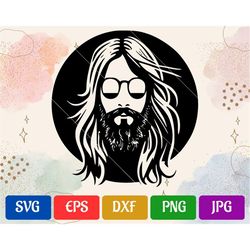 Hippie | svg - eps - dxf - png - jpg | High-Quality Vector | Cricut Explore | Silhouette Cameo