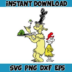 Dr.Suess Svg, Dxf, Png, Dr.Suess book Png, Dr. Suess Png, Sublimation, Cat in the Hat cricut, Instant Download (117)