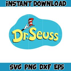 Dr.Suess Svg, Dxf, Png, Dr.Suess book Png, Dr. Suess Png, Sublimation, Cat in the Hat cricut, Instant Download (129)