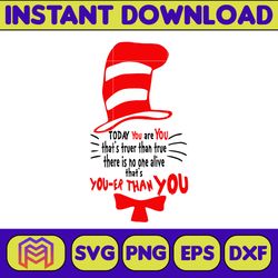 Dr.Suess Svg, Dxf, Png, Dr.Suess book Png, Dr. Suess Png, Sublimation, Cat in the Hat cricut, Instant Download (26)