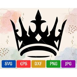 Crown SVG | High-Quality Vector Cut file for Cricut | svg - eps - dxf - png - jpg | Silhouette Cameo | Cricut Explore