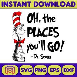 Dr.Suess Svg, Dxf, Png, Dr.Suess book Png, Dr. Suess Png, Sublimation, Cat in the Hat cricut, Instant Download (80)