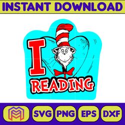 Dr.Suess Svg, Dxf, Png, Dr.Suess book Png, Dr. Suess Png, Sublimation, Cat in the Hat cricut, Instant Download (97)