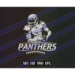 Panthers Football svg dxf png eps cricut cutfile school cheer team Spirit logo