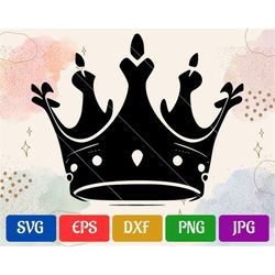 Crown | High-Quality Vector | svg - eps - dxf - png - jpg | Cricut Explore | Silhouette Cameo