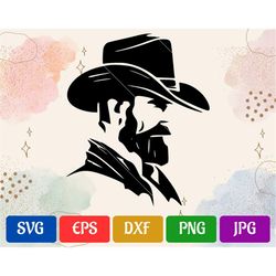 Cowboy | High-Quality Vector | svg - eps - dxf - png - jpg | Cricut Explore | Silhouette Cameo