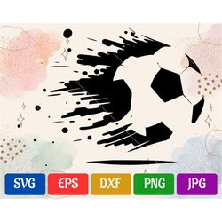 Soccer | svg - eps - dxf - png - jpg | High-Quality Vector | Silhouette Cameo | Cricut Explore