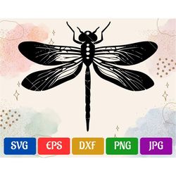 Dragonfly | svg - eps - dxf - png - jpg | Cricut Explore | Silhouette Cameo | High-Quality Vector Cut file for Cricut