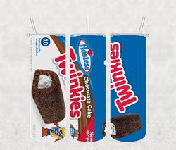 Chocolate Twinkies Tumbler Png, Sublimation Tumbler Png,Chocolate Tumbler Wrap, 20oz skinny Tumbler Png Digital Download