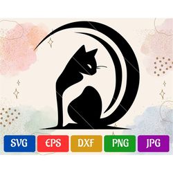 Cat | svg - eps - dxf - png - jpg | High-Quality Vector | Silhouette Cameo | Cricut Explore