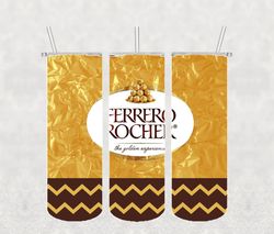 Ferrero Rocher Tumbler Png, Sublimation Tumbler Png, Ferrero Tumbler Wrap, 20oz skinny Tumbler Png Digital Download