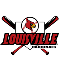 Louisville Cardinals Baseball Bats Officially Licensed png, sublimation