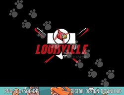 Louisville Cardinals Baseball Bats White Officially Licensed png, sublimation
