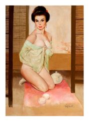 Vintage Pin Up Girl - Cross Stitch Pattern Counted Vintage PDF - 111-416