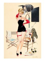 Vintage Pin Up Girl - Cross Stitch Pattern Counted Vintage PDF - 111-417