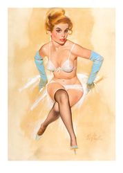 Vintage Pin Up Girl - Cross Stitch Pattern Counted Vintage PDF - 111-420