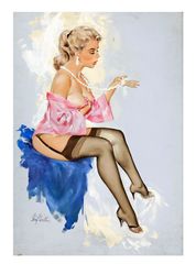 Vintage Pin Up Girl - Cross Stitch Pattern Counted Vintage PDF - 111-423