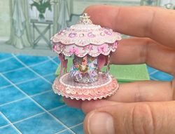 Carousel. puppet miniature. Dollhouse. Doll toy. 1:12.