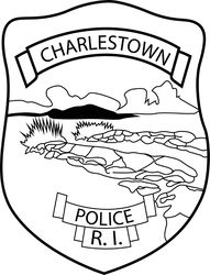 Usa rhode island charlestown police patch vector file Black white vector outline or line art file