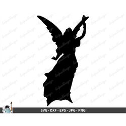 Fairy Angel SVG  Clip Art Cut File Silhouette dxf eps png jpg  Instant Digital Download