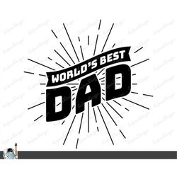 World's Best Dad SVG  Father's Day Clip Art Cut File Silhouette dxf eps png jpg  Instant Digital Download