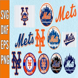 Bundle 12 Files New York Mets Baseball Team svg, New York Mets svg, MLB Team  svg, MLB Svg, Png, Dxf, Eps, Jpg, Instant