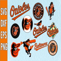 Bundle 11 Files Baltimore Orioles Baseball Team Svg, Baltimore Orioles svg, MLB Team  svg, MLB Svg, Png, Dxf, Eps, Jpg,