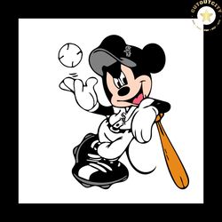 Chicago White Sox Shirt Svg Mickey Mouse White Sox Baseball Vector, Gift For MLB Svg Diy Craft Svg File For Cricut, Chic