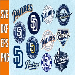 Bundle 12 Files San Diego Padres Baseball Team Svg, San Diego Padres svg, MLB Team  svg, MLB Svg, Png, Dxf, Eps, Jpg, In