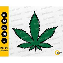 cannabis leaf svg | marijuana leaves | weed hemp pot ganja | cricut silhouette cameo cutting printable clipart vector di